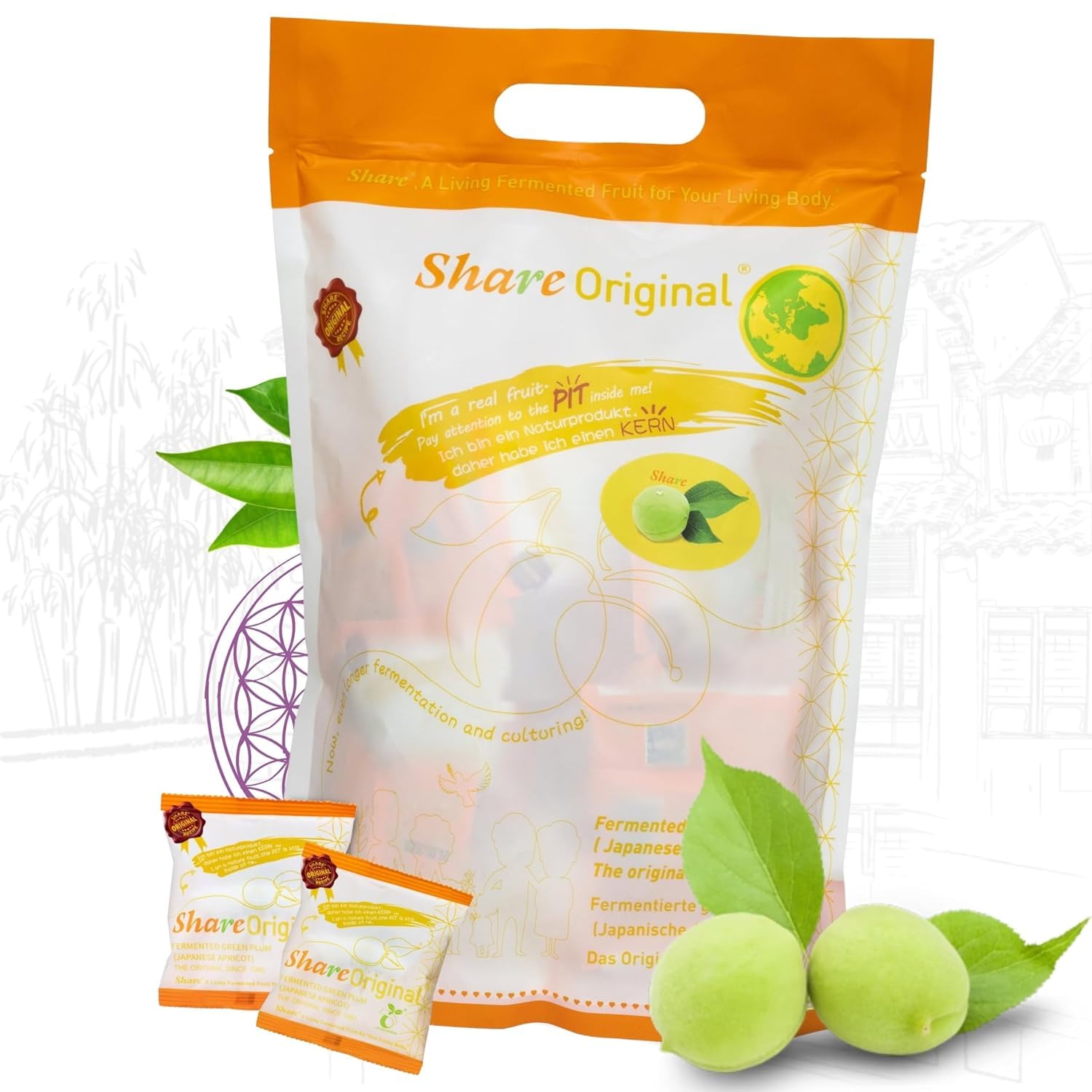 Share Original fermentierte Pflaume, 500 Gramm Monatskur* 1 710K2Werg4L. Sl1500