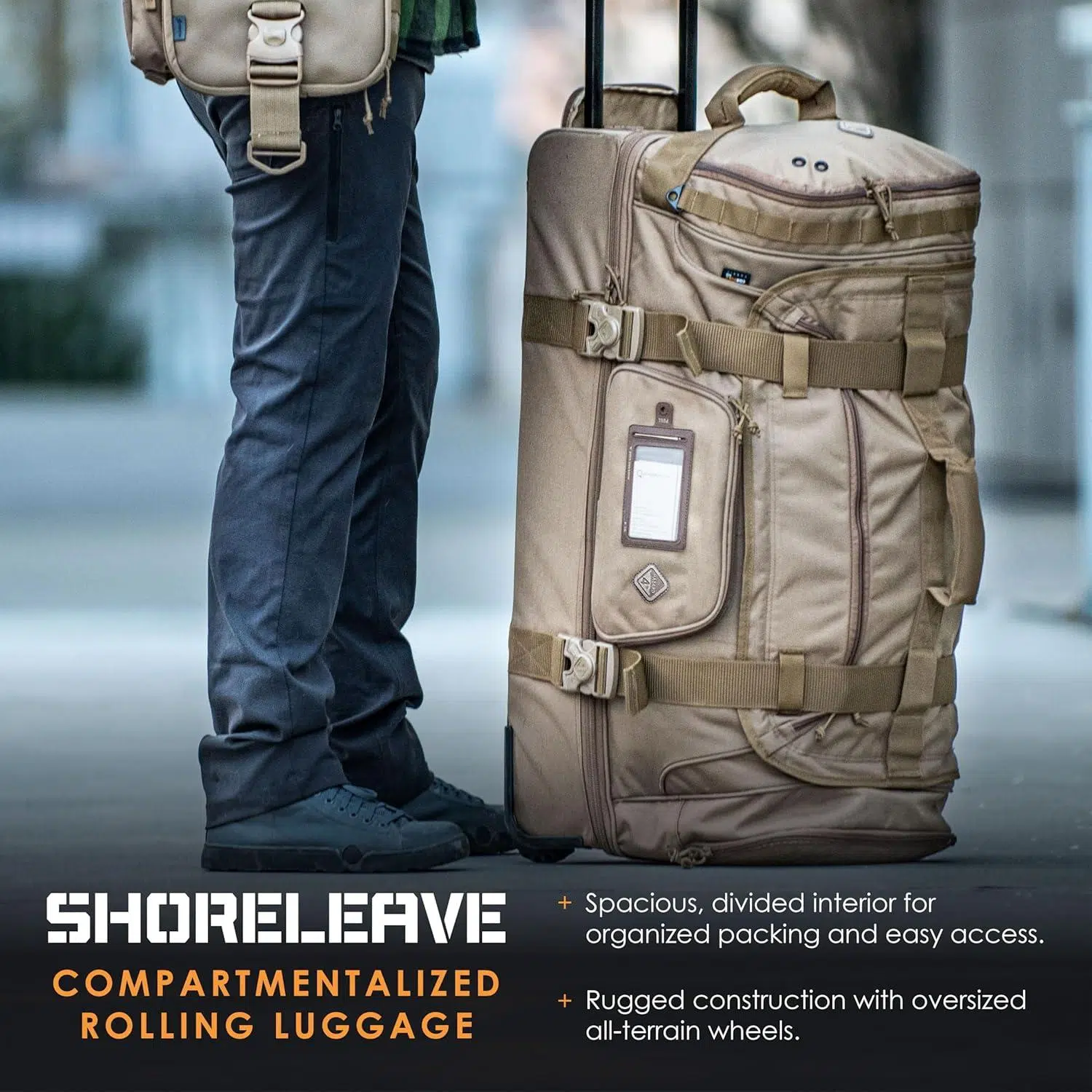Hazard 4 Shoreleave Reisetasche im Test – Unsere Erfahrungen 7 Kompressionsriemen Mit Stabilen Schnallen An Der Reisetasche