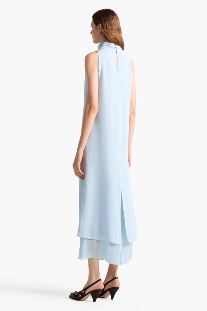 ✨ Altuzarra Noor Dress – Exklusives Seidenkleid für stilbewusste Frauen 2 Altuzarra Noor Dress in Meeresnebel – luxuriöses Maxikleid aus 100 % Seide