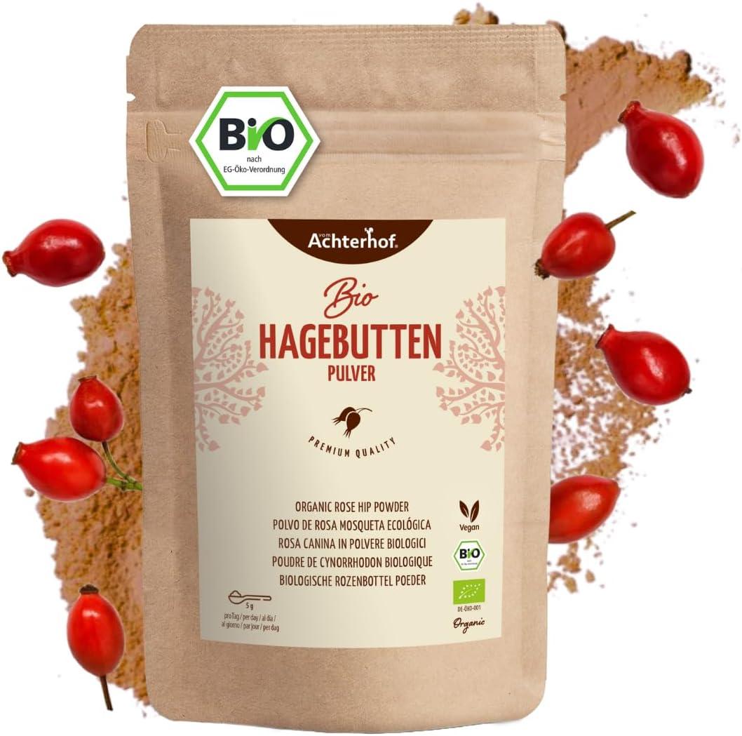 Frische Rote Hagebutten Am Strauch