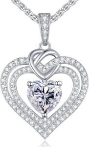 Unsere Meinung Zur Cde Moissanite Doppel Herz Halskette