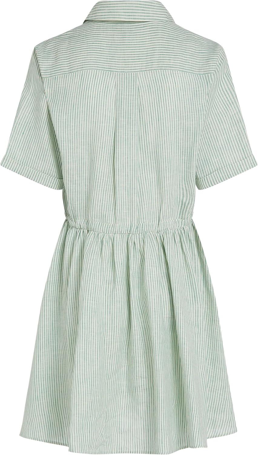 Tommy Hilfiger Kurzkleid In Voller Ansicht – Elegantes Sommerkleid Aus Leinen
