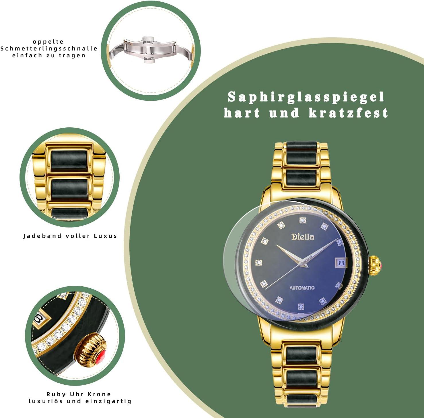 Unser ⁤Testbericht: Die Luxus-Diella ‍Jade ‌Und Gold Armbanduhr