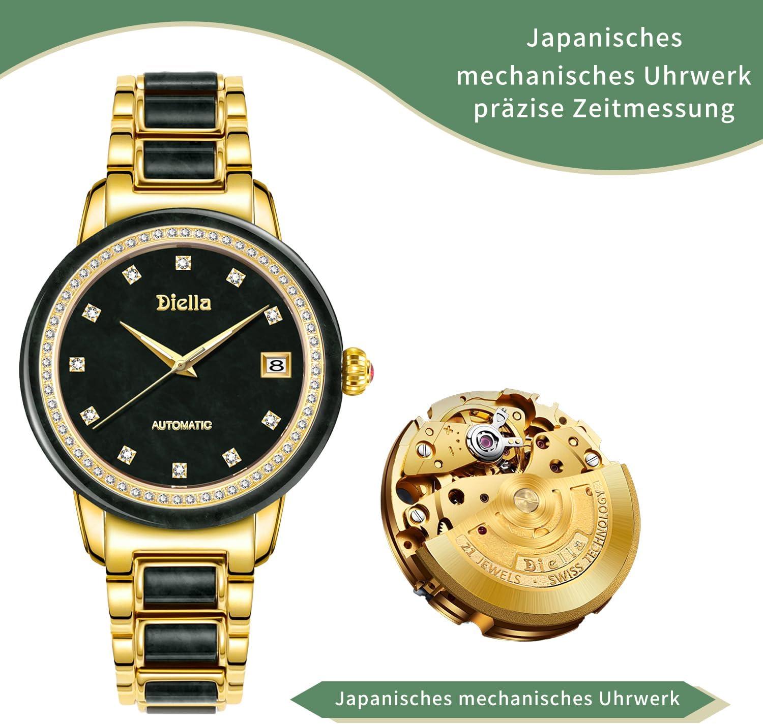 Unser ⁢Testbericht:‌ Die Luxus-Diella Jade Und Gold Armbanduhr