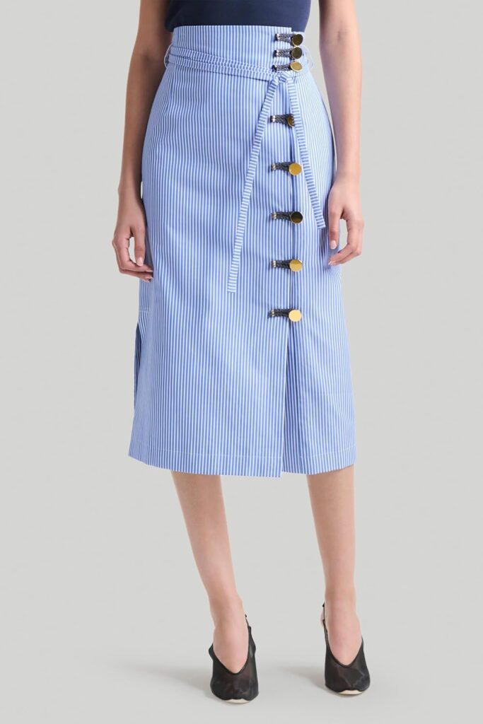 💙 Altuzarra Hiroki Skirt – Zeitlose Eleganz für moderne Frauen 7 Altuzarra Hiroki Skirt – Getragenes Outfit Im Sommer-Look