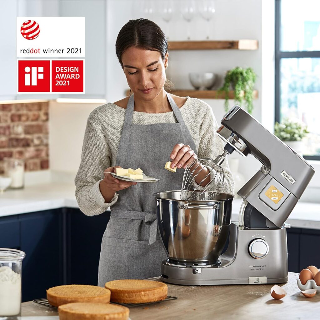 Kenwood Chef Patissier XL KWL90.034SI im Test 🥇 Die Luxus-Küchenmaschine für echte Profis 4 Kenwood Chef Patissier Xl Kwl90.034Si Mit Rührschüssel, Waage Und Patisserie-Zubehör