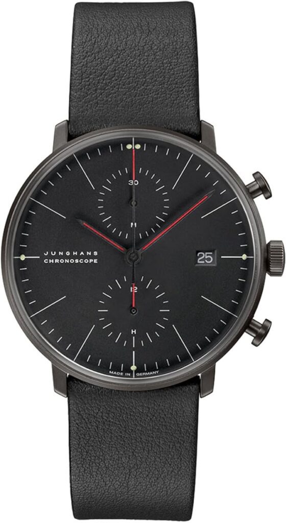 Zeitlose Eleganz: JUNGHANS max Bill Chronoscope im Fokus 5 Junghans Max Bill Chronoscope In Originalverpackung – Elegante Uhrenbox Mit Garantie Und Booklet