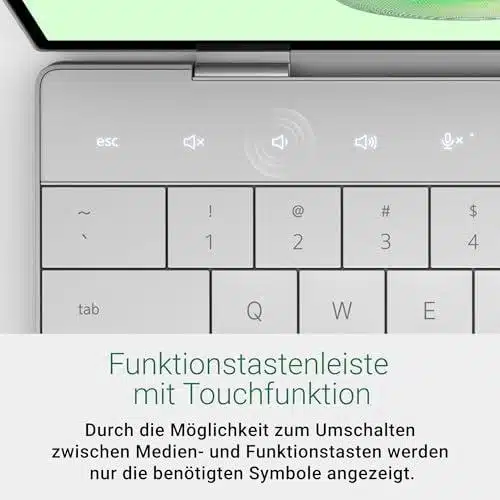 Beleuchtete Qwertz-Tastatur In Benutzung