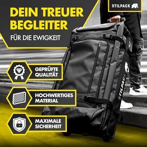Verstärkte Griffe Und Trolley-System Für Hohen Komfort