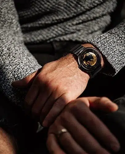 Ciga Design Blue Planet Armbanduhr Mit Edelstahl- Und Titan-Gehäuse
