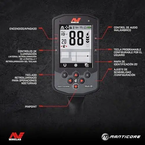 Minelab Manticore Detektor Mit Übersichtlichem Farbdisplay