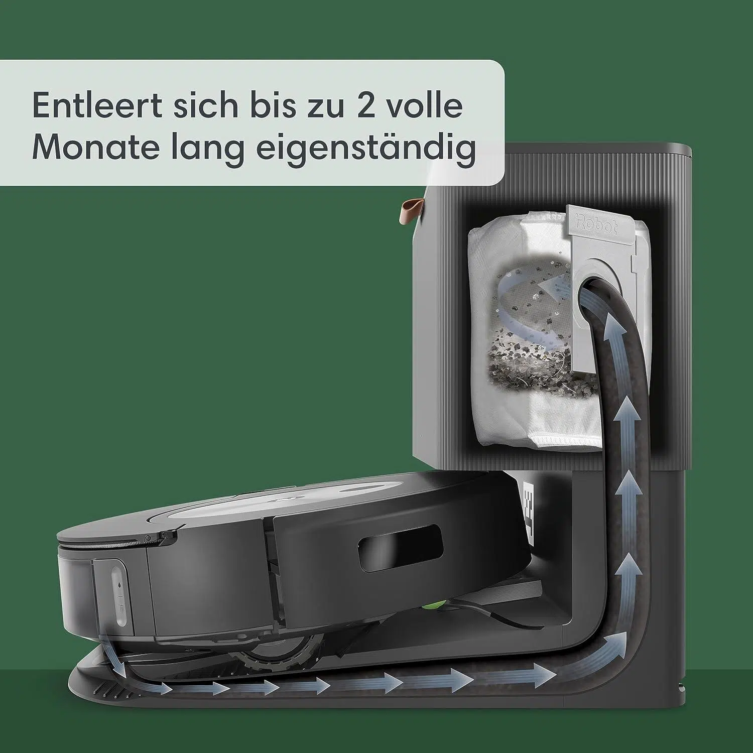 Saug- Und Wischroboter Auf Holzfußboden