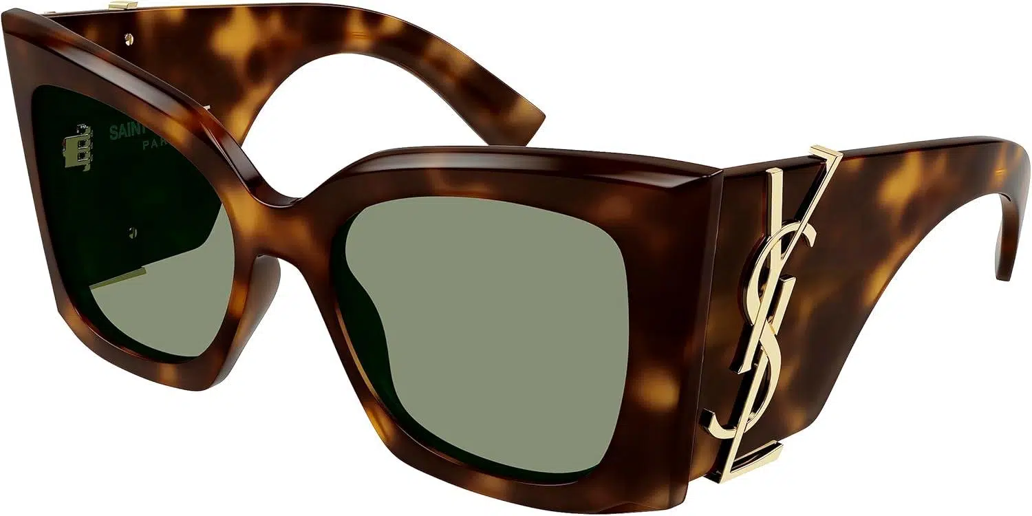 Elegante Damen-Sonnenbrille In Havana-Grün