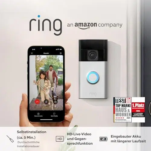 Nahaufnahme Linse Und Sensor Der Videotürklingel