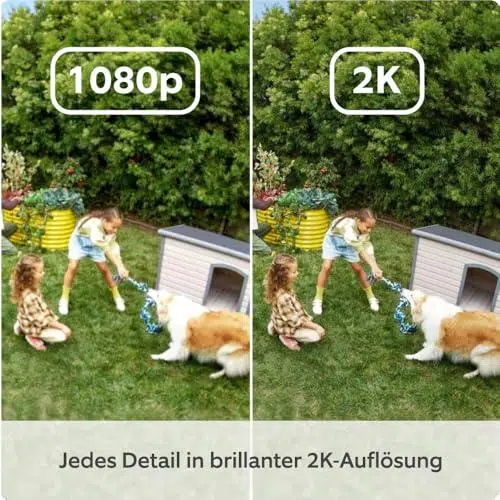 Nahaufnahme Der Ring Außenkamera Plus Akku Mit 2K-Objektiv