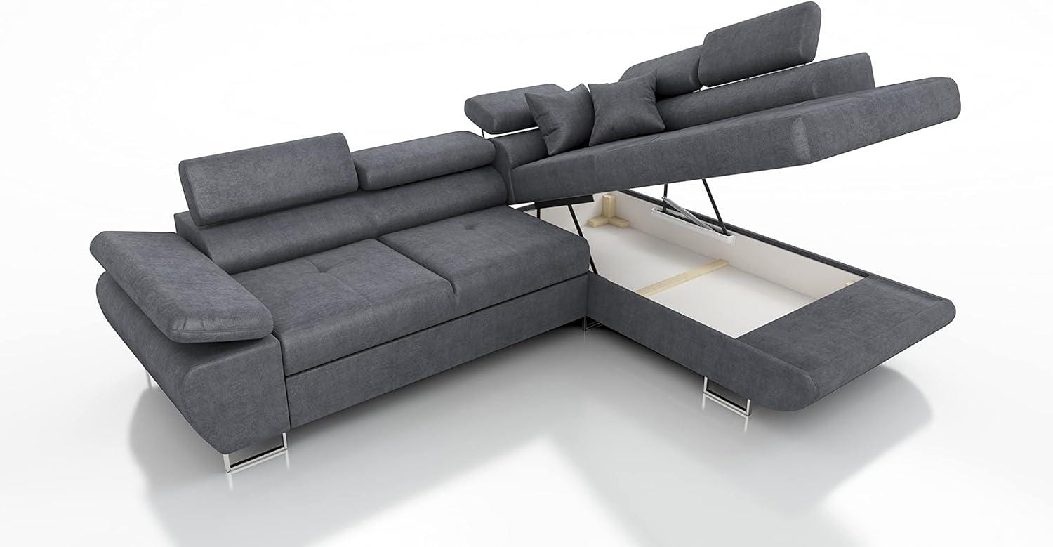Verstellbare Kopfstützen des Robin Saturn L-Form Ecksofas