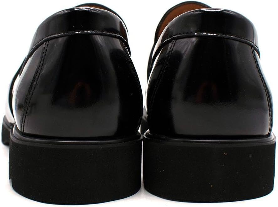 👞 Bottega Veneta Mokassins für Herren – Secondhand Luxus zum Spitzenpreis 2 Bottega Veneta Monsier Mokassins aus schwarzem Leder – Seitenansicht des rechten Schuhs