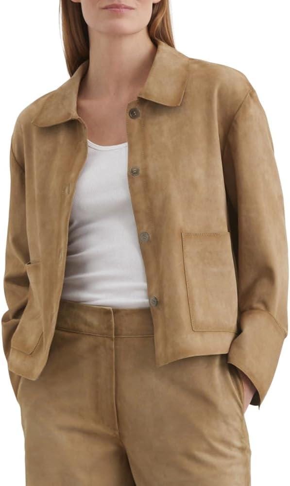 Marc O'Polo Lederjacke Damen in Kombination mit Rock