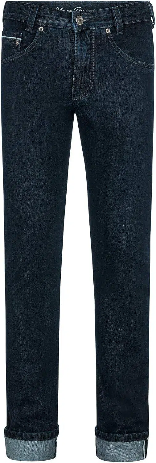 Getragene Jeans Mit Regular Fit Schnitt