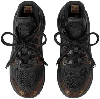 💎 Louis Vuitton Archlight Sneaker Secondhand Schwarz – Luxus, der begeistert! 3 Louis Vuitton Archlight Sneaker Secondhand In Schwarz – Seitenansicht Des Linken Schuhs