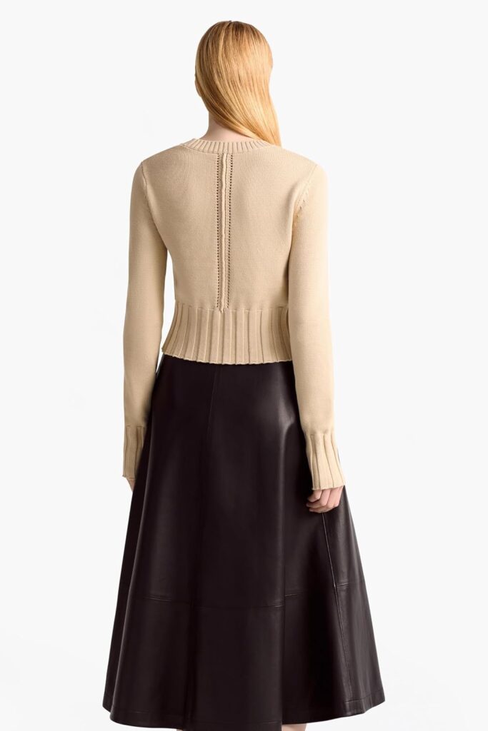 Altuzarra Livvy Pullover – Detailansicht Der Gerippten Kanten
