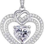 💕 Moissanite Doppel Herz Halskette im Test – So strahlt wahre Liebe! 💫