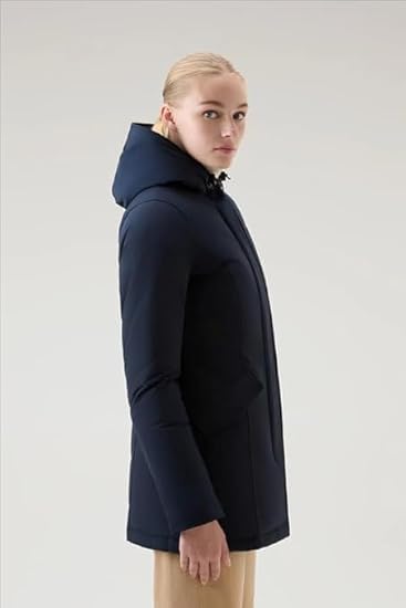 WOOLRICH Damen-Parka blau mit Fellkapuze für den Winter – Modell Arctic
