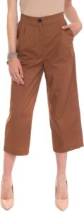 WOOLRICH Popeline Hose in Rusty Brown – Stilvolle Damenhose aus 100 % Baumwolle
