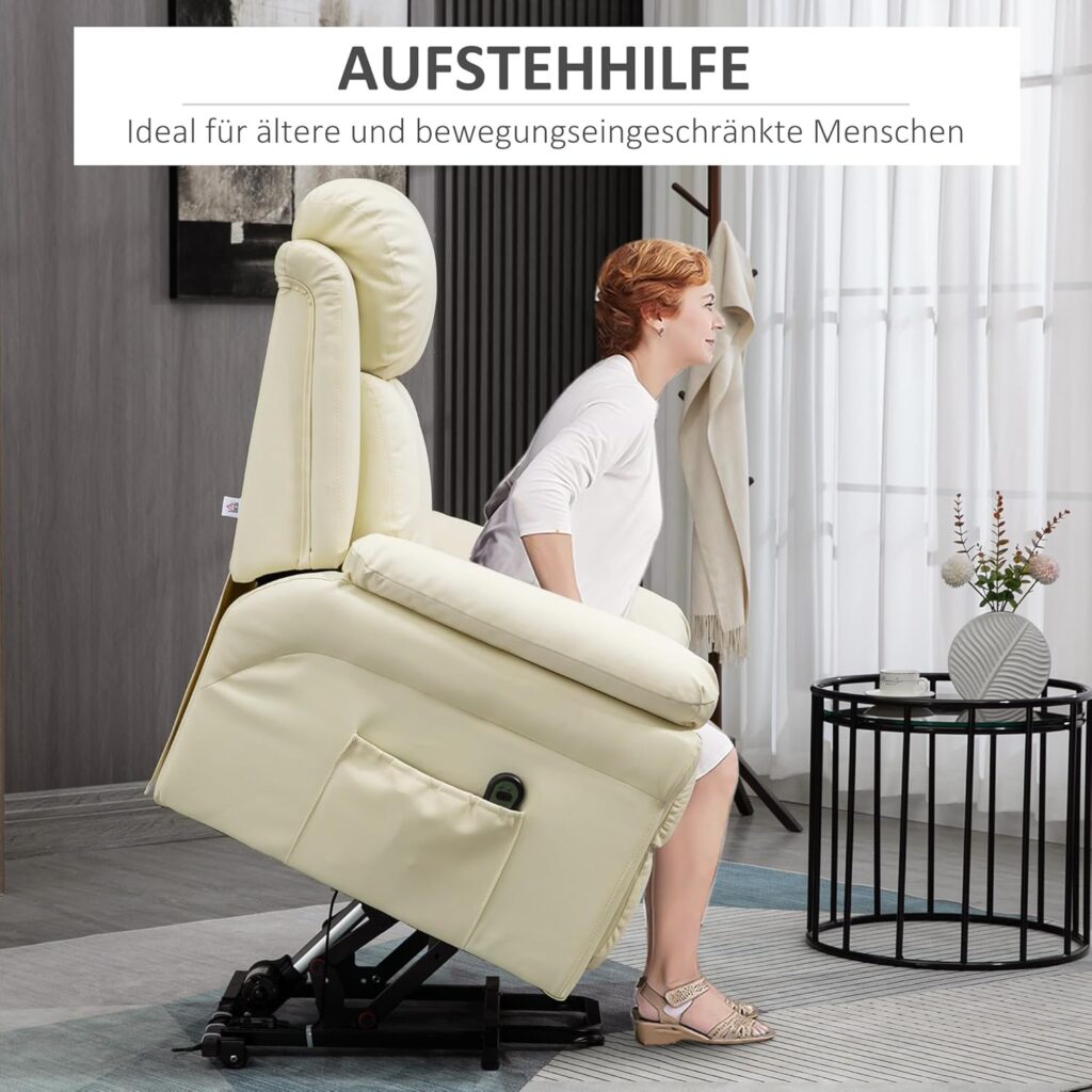 Relaxsessel Bestseller 24 Schwarzer Fernsehsessel aus Kunstleder mit Liegefunktion für das Wohnzimmer