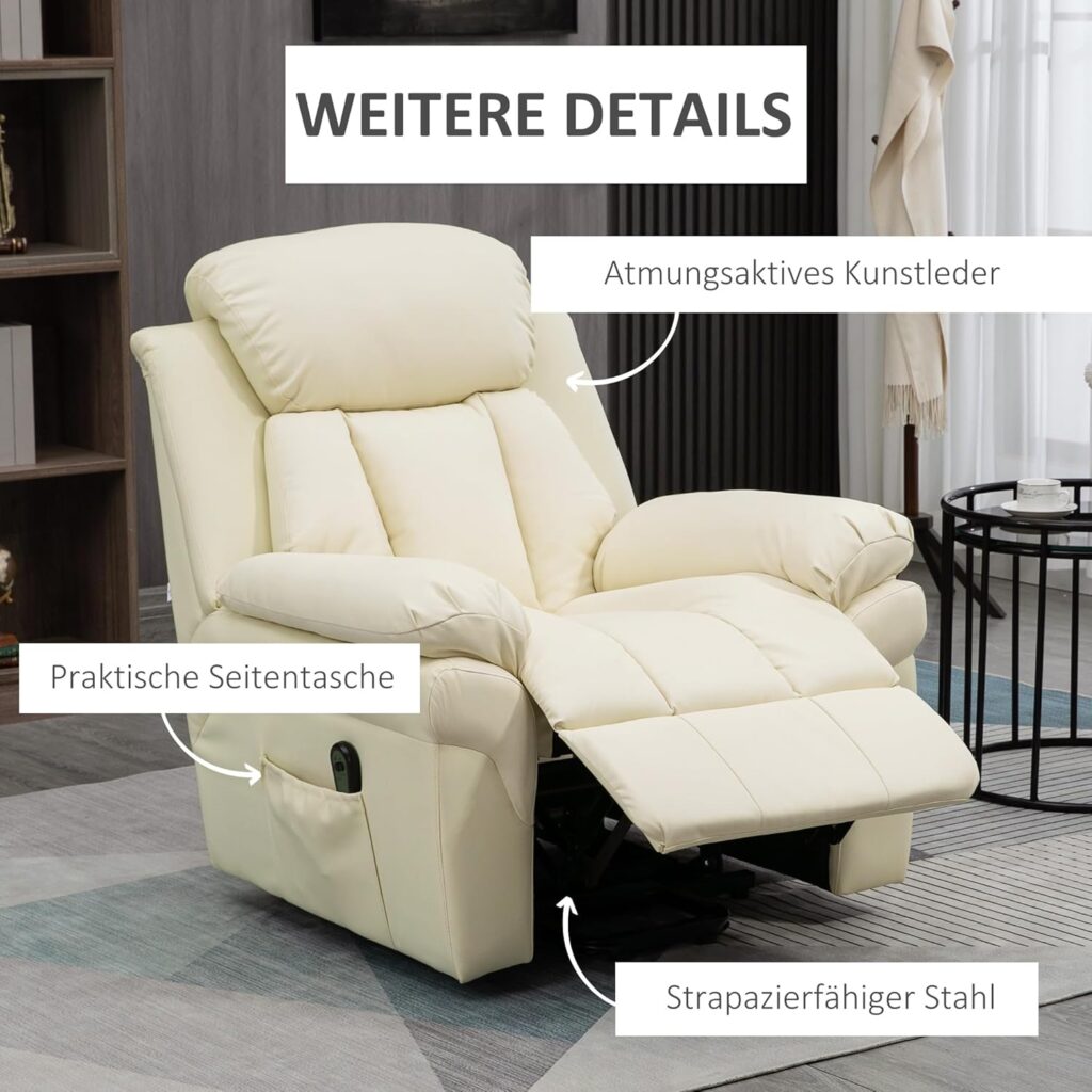 Relaxsessel Bestseller 26 Bequemer Relaxsessel mit Stoffbezug und gepolsterten Armlehnen für maximalen Komfort