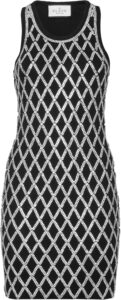 Zwarte jurk met glinsterende details