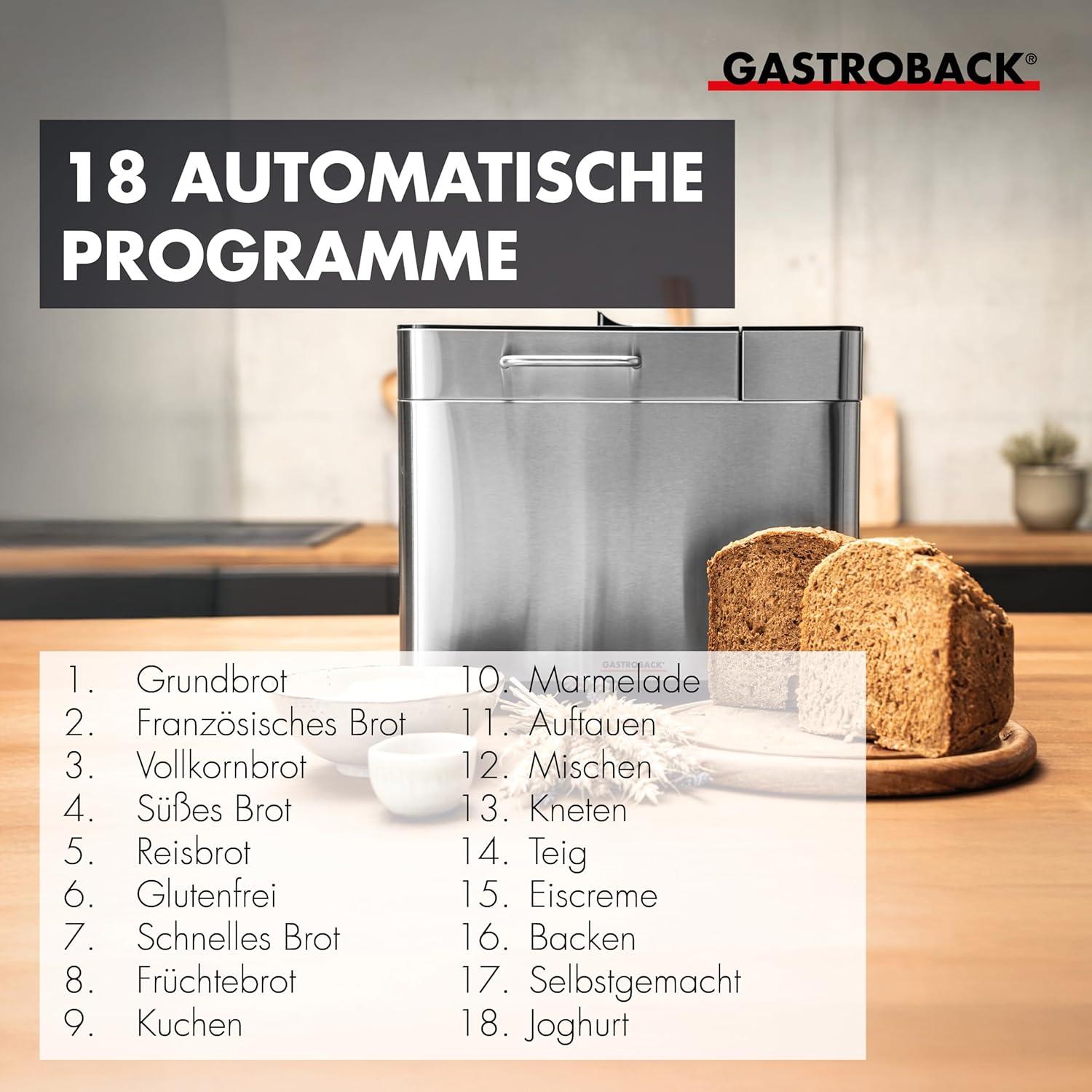 Mit Dem Gastroback Brotbackautomat Zur Brotback-Kreativität